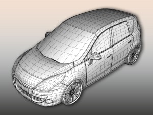 hatchback car 3D-Modell