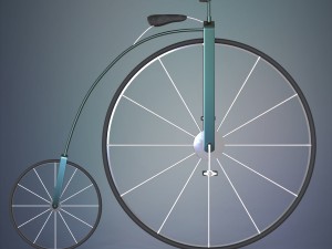 penny farthing bicycle Model 3D