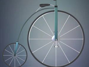 penny farthing bicycle 3D Model