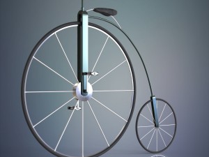 penny farthing bicycle Model 3D