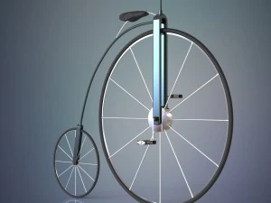penny farthing bicycle 3D Model