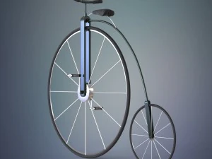 penny farthing bicycle 3D Model