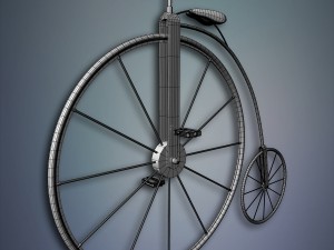 penny farthing bicycle Model 3D