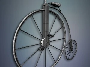 penny farthing bicycle 3D Model