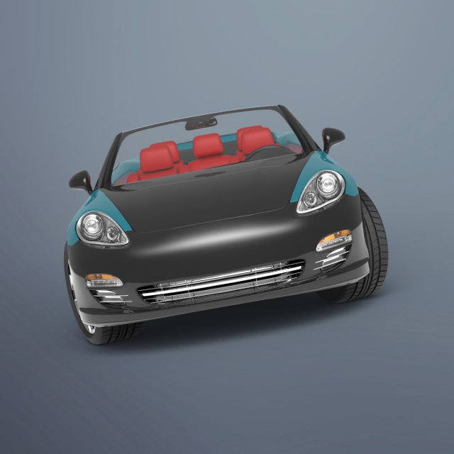 convertible porsche 3D 모델 .c4d .max .obj .3ds .fbx .stl .blend 