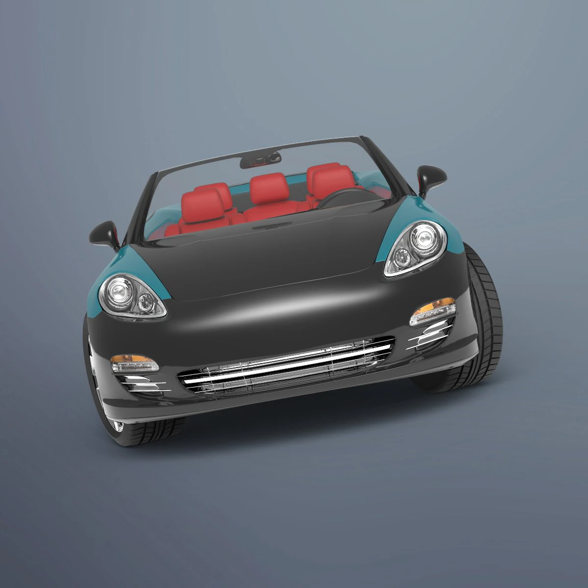 convertible porsche 3D Model .c4d .max .obj .3ds .fbx .stl .blend