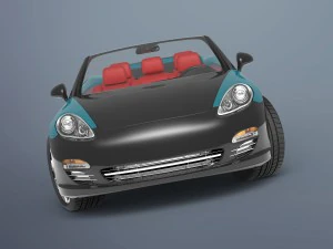 Porsche convers&iacute;vel Modelo 3D