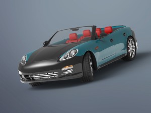convertible porsche 3D 모델
