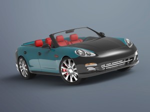 convertible porsche 3D 모델
