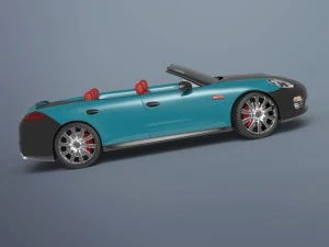 convertible porsche 3D Model