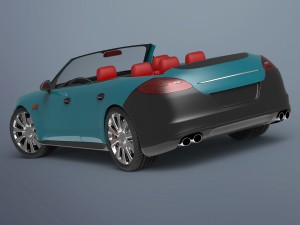 convertible porsche 3D 모델