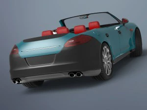 convertible porsche 3D Model