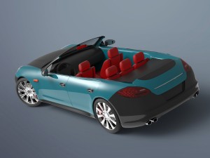 convertible porsche 3D 모델