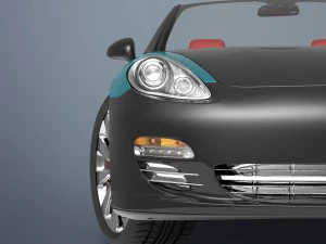 convertible porsche 3D Model