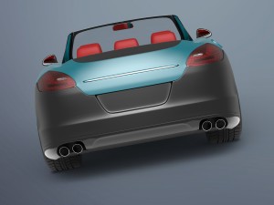 convertible porsche 3D 모델