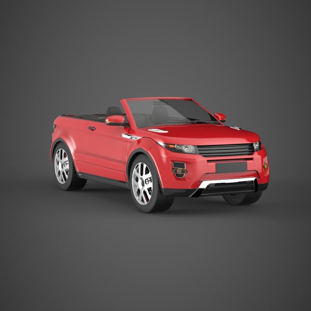 convertible sport car Model 3D .c4d .max .obj .3ds .fbx .stl .blend 
