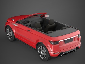 convertible sport car Model 3D
