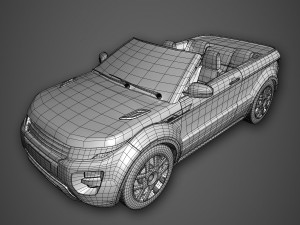 convertible sport car Model 3D