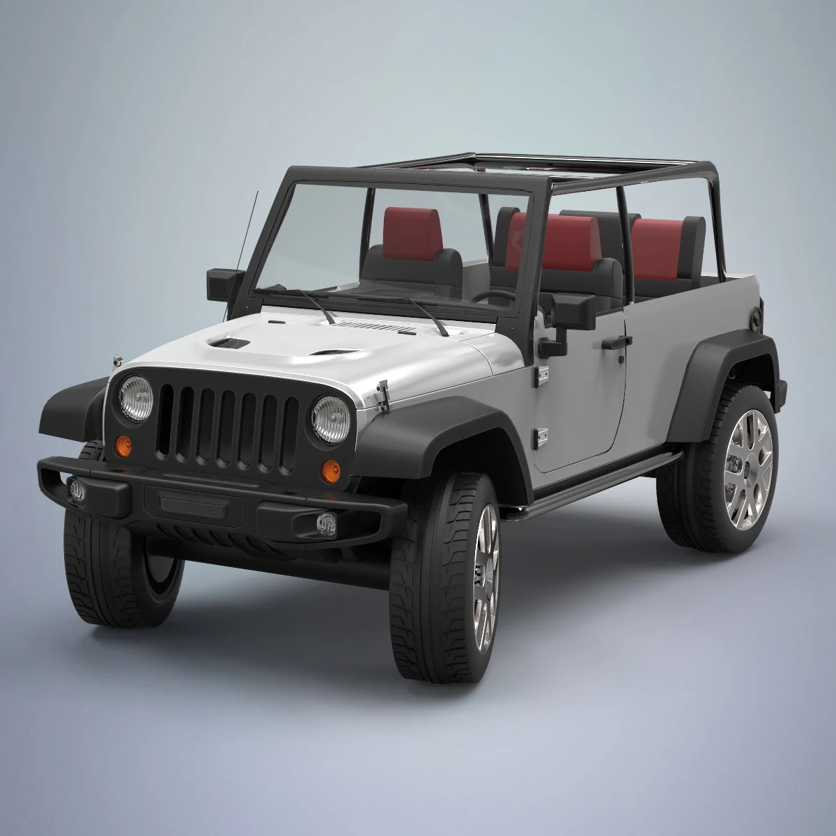 jeep 3D Model .c4d .max .obj .3ds .fbx .stl .blend 