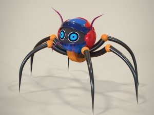 spider robot Modello 3D