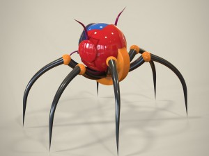spider robot Modello 3D