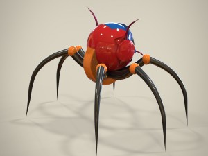 spider robot Modello 3D