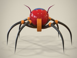 spider robot Modello 3D