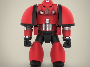 angry robot Model 3D