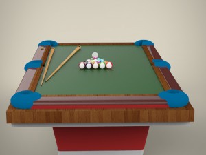 billiard table 3D Model