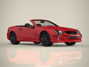 convertible car 3D 模型