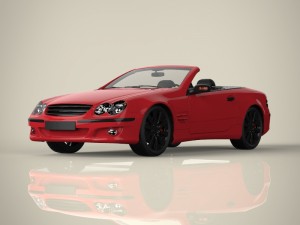 convertible car 3D 模型