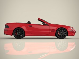 convertible car 3D 模型