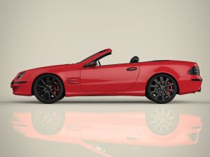convertible car 3D 模型