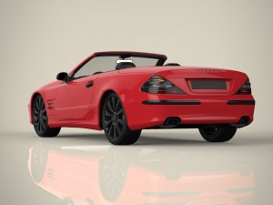 convertible car 3D 模型