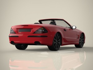 convertible car 3D 模型
