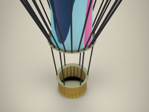 hot air balloon 3D Модель
