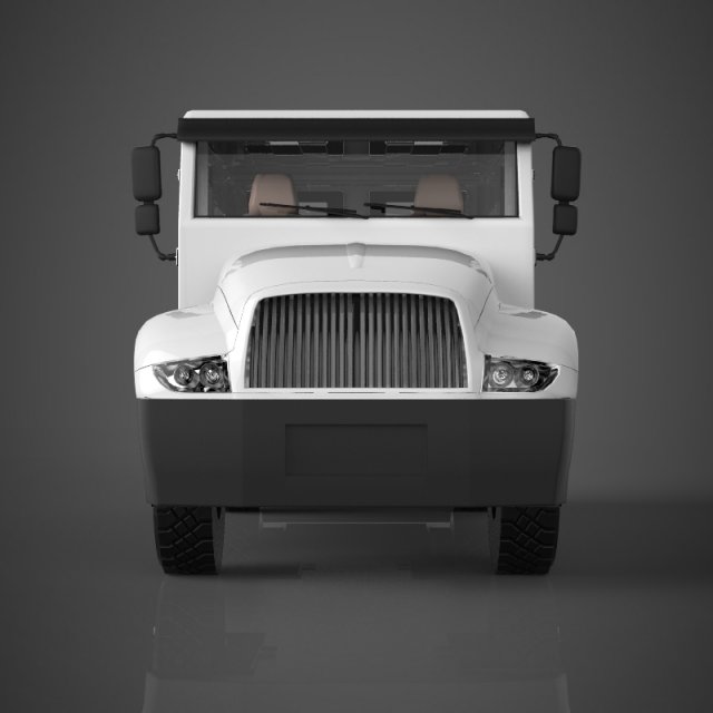 military truck 3D Model .c4d .max .obj .3ds .fbx .stl .blend 