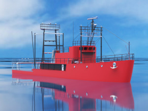 fishing boat 3D Модель