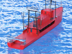 fishing boat 3D Модель