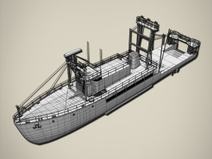 fishing boat 3D Модель