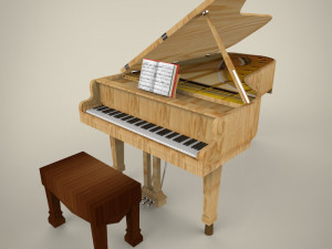 piano 3D Model