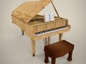 piano Model 3D