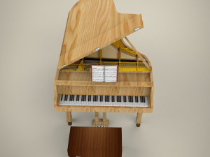 piano Model 3D