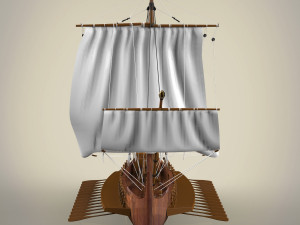 roman battle ship Modelo 3D