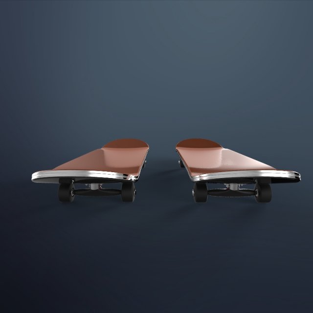 skateboard 3D Model .c4d .max .obj .3ds .fbx .stl .blend 