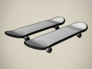 skateboard 3D Model