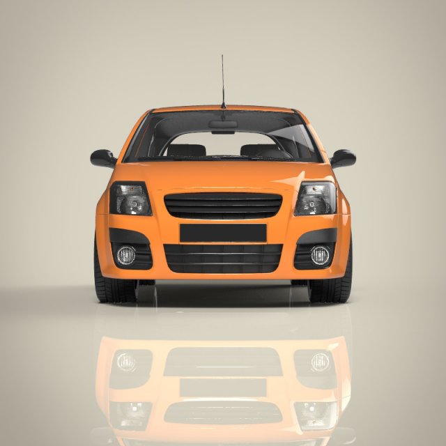 compact car 3D 模型 .c4d .max .obj .3ds .fbx .stl .blend 