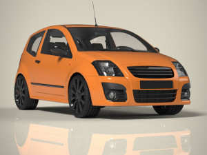 compact car 3D 模型