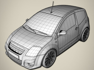 compact car 3D 模型