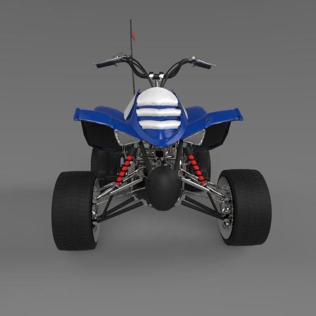 sports quad bike 3D Model .c4d .max .obj .3ds .fbx .stl .blend 